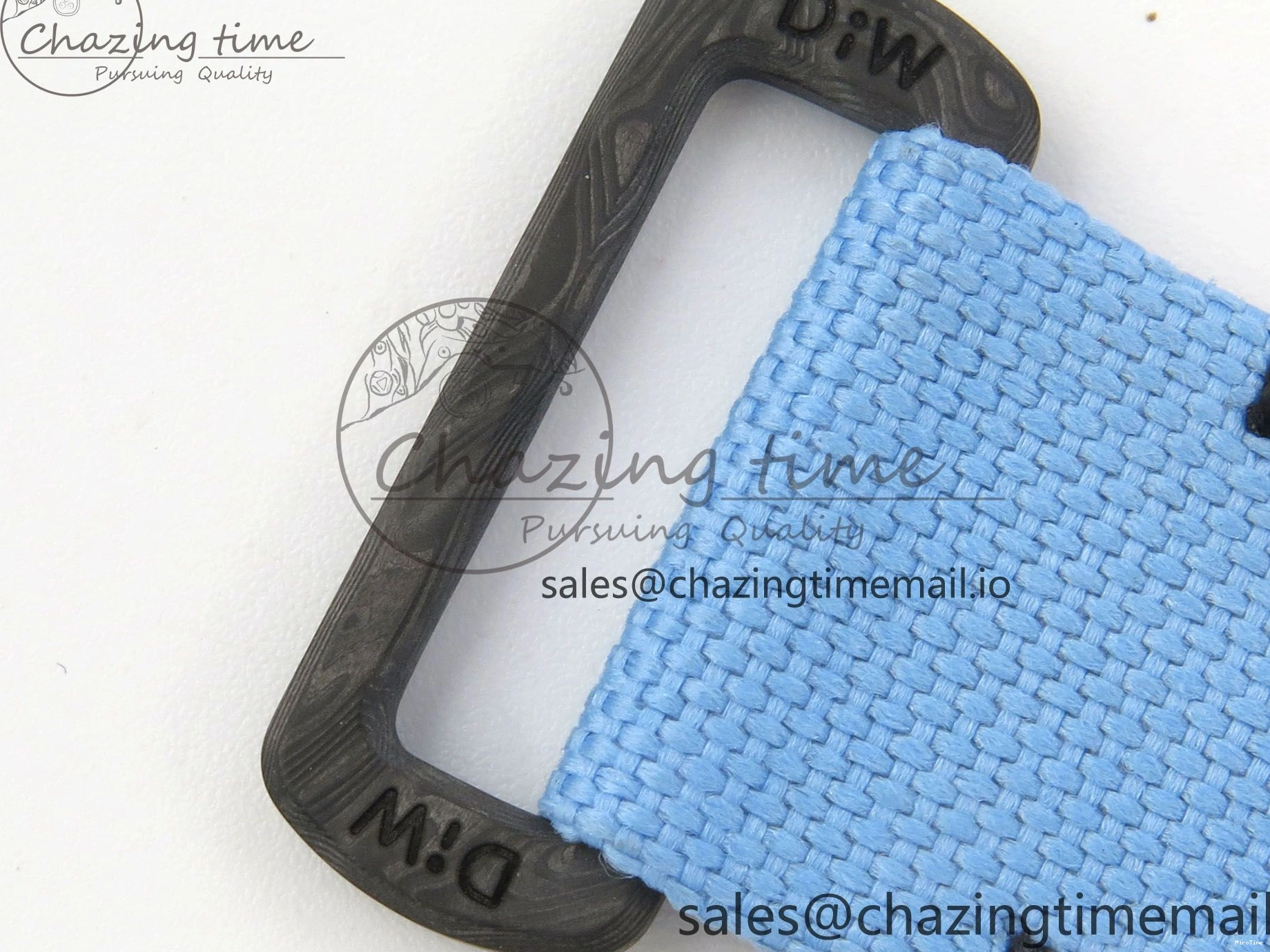 MiroTime 0403 Attractive Daytona DIW Carbon Case and Bezel DIWF Edition Black Dial on Blue Nylon Strap A 71